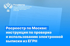 Инструкция по проверке и использованию электронной выписки  из ЕГРН
